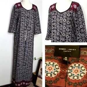 NEW Romeo & Juliet Couture Duster Kimono Maxi Cover Up Resort Luxury Loungewear